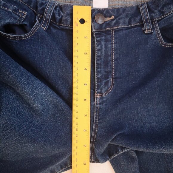 Cleo Petites Ladies Everybody Dark Wash Blue Jeans - Picture 6 of 7